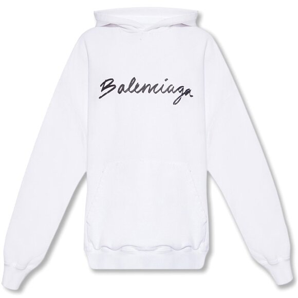BALENCIAGA Logo Script Vintage Hoodie - Picture 3 of 4